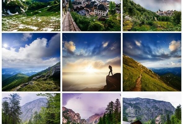 Scenic view of a hidden travel gem with mountains, coastal villages, or untouched nature, representing underrated destinations 2025.