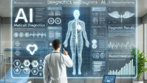 High-tech Swiss laboratory showcasing engineers working with robotics, AI systems, and precision instruments—representing the excellence of Swiss Technology in 2025.