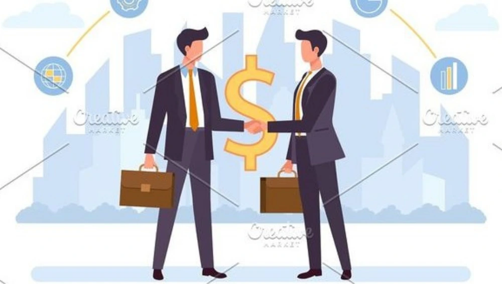 Illustration of professionals connecting through cloud-based platforms, emphasizing The Importance of Business Partnerships in the Digital Era for