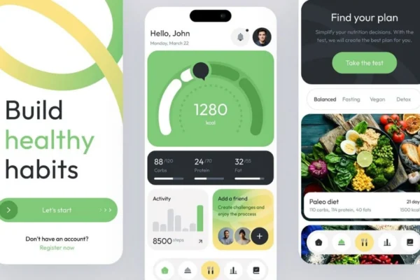 A parent setting up the Apple Health app on an iPhone while a child watches, visually representing the question, "Can I Apply Apple Health for Kid ?