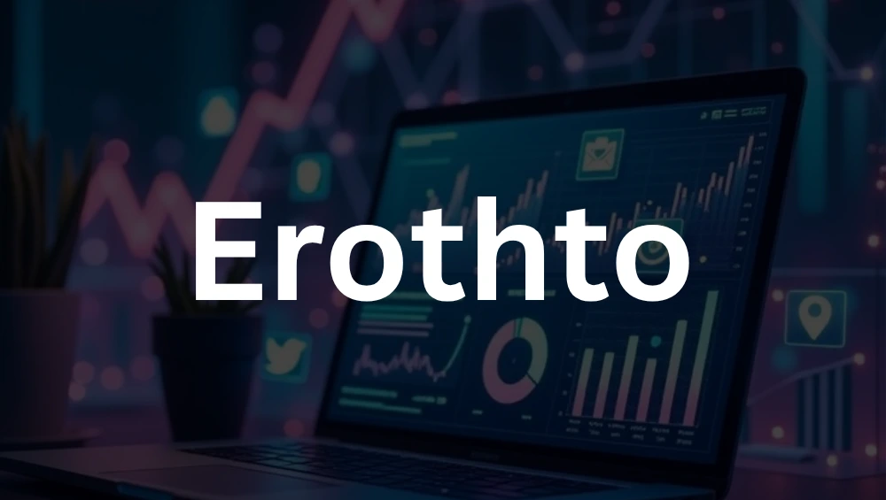 "Erothto logo displayed with modern design elements and sleek branding visuals"