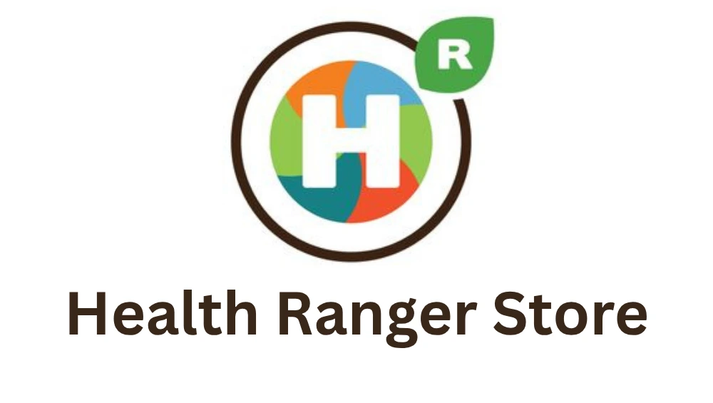 "Front page of the Health Ranger Store website displaying natural health products and supplements"