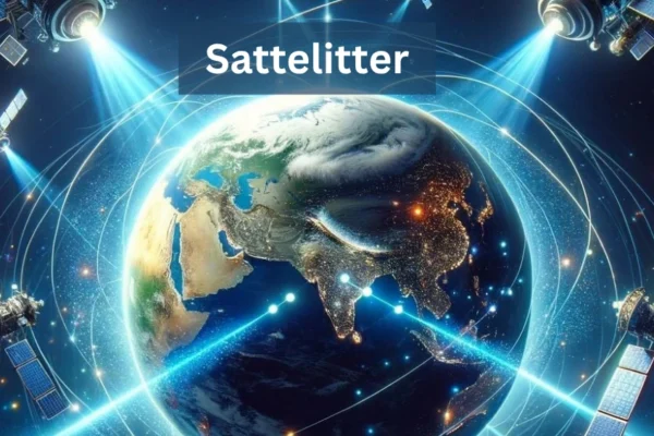 "Sattelitter logo displayed on a sleek product packaging with modern design elements"