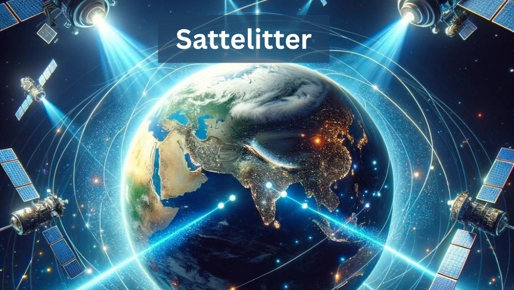 "Sattelitter logo displayed on a sleek product packaging with modern design elements"