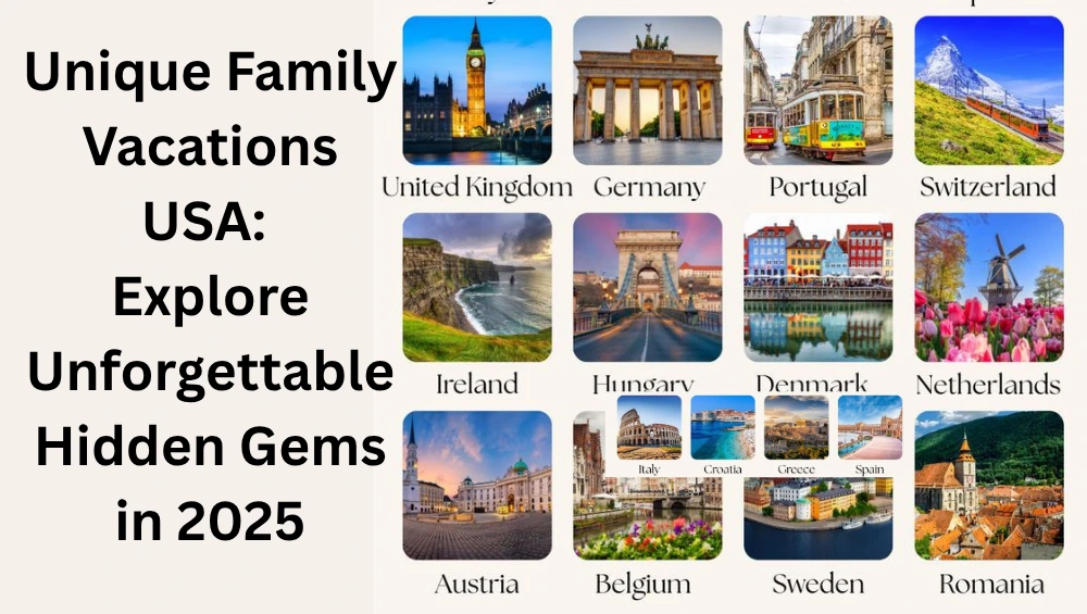 This image represents the idea of Unique Family Vacations USA