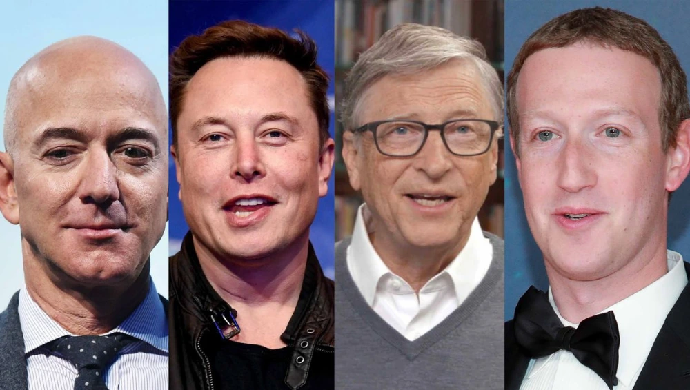 Portrait of the first richest actor in the world standing confidently at a red carpet event.