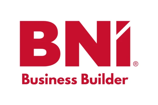 Logo reading “BNI business builder” in bold red letters, representing the BNI Business Builder education platform.