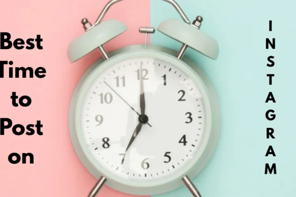 Clock graphic showing peak Instagram engagement hours – best time to post on Instagram for maximum reach