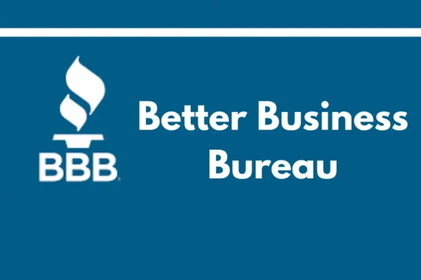 Better Business Bureau logo displayed on a certificate of accreditation