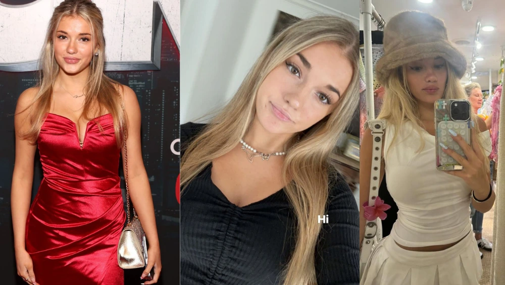 Breckie Hill posing for a social media photo — Breckie Hill known for her viral videos and influencer presence on TikTok and Instagram