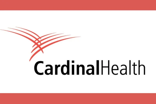 A digital stock chart displaying recent performance trends of Cardinal Health stock with upward and downward movements.
