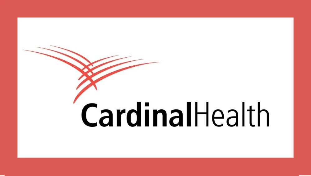 A digital stock chart displaying recent performance trends of Cardinal Health stock with upward and downward movements.