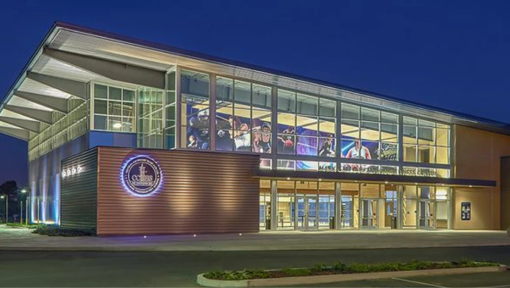 Exterior view of the Dumfries Health Center building with clear signage and a welcoming entrance.