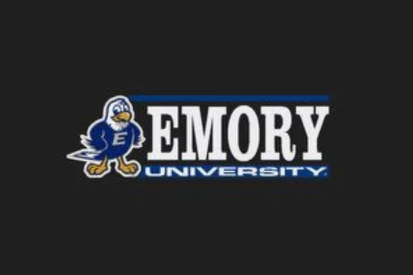 Photo of the Emory University Mascot, Swoop the Eagle, cheering at a campus event and engaging with students.