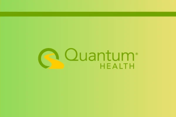 Screenshot of the Quantum Health Provider Portal login page, used by healthcare providers to access patient care information.