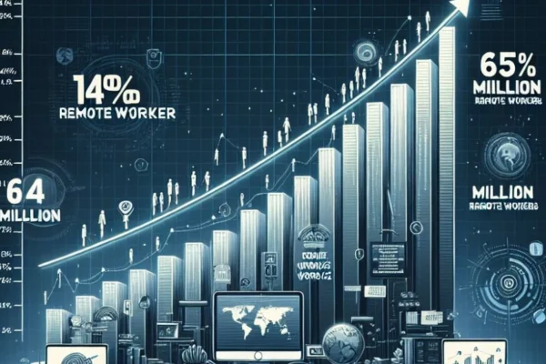 Visual representation of technology shaping the economy, featuring AI, automation, and data analytics transforming global business and financial systems.