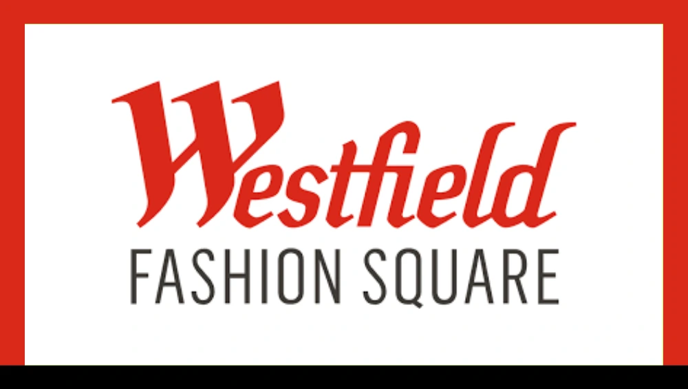 Map view of the Westfield Fashion Square Directory, showing two retail levels with store locations labeled and anchor stores like Macy’s and Bloomingdale’s.