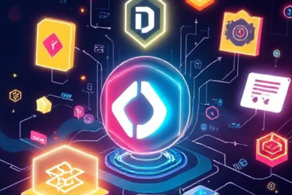 Digital concept illustration showing "What Is Dihward and How Can It Shape Your Digital Identity?" with futuristic branding elements and tech symbols