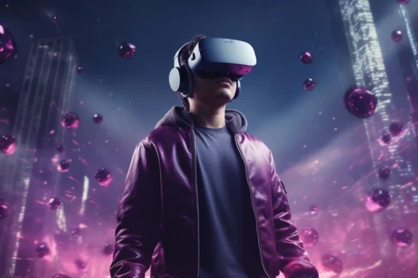 Tech giants envision future beyond smartphones showing AR glasses, VR headsets, and wearable AI devices replacing traditional phones